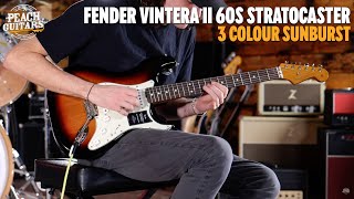 Video thumbnail for Fender Vintera II 60s Stratocaster | Rosewood - 3-Colour Sunburst by Peach Guitars