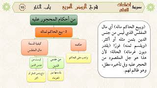 صورة الدرس العاشر: (ج2)/ من قوله: (وإن تصرف المفلس) إلى قوله: (لزوال موجبه)