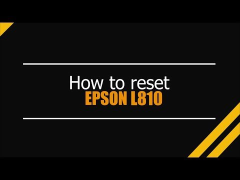 Tutorial Reset Epson L810 — como fazer o reset passo a passo