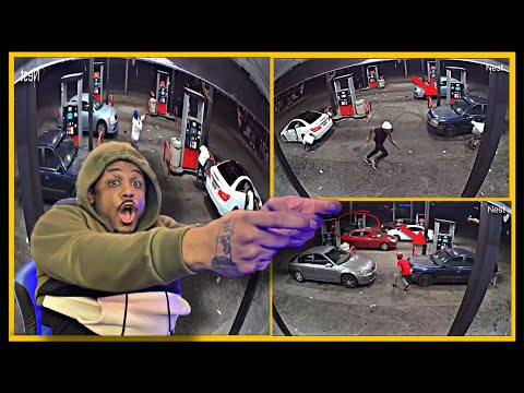 2 DIFFERENT SHOOTOUT AT THE SAME GAS STATION ￼😳‼️‼️ - DNI MIKE  REACTION