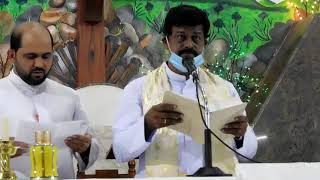 Welcome ceremony of new parish priest to St Peter Claver Church Arva Fr Elias Dsouza