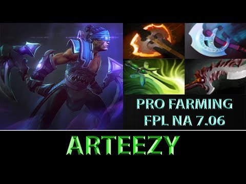 Arteezy [Anti-Mage] 840 GPM Pro Farm ► FPL NA ► Dota 2 7.06f