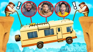 تحدي مع اصدقائي لجر عربيه ال rv الي اعلي قمه في الجبل مع سعد الجهمي وام كامل ???? | RV There Yet