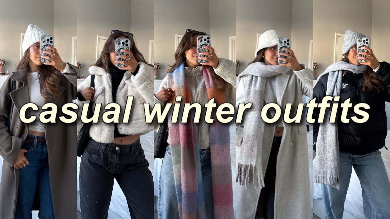 CASUAL WINTER OUTFITS ❄️ how to layer for cold weather + cozy winter outfit ideas! (2025 trends)
