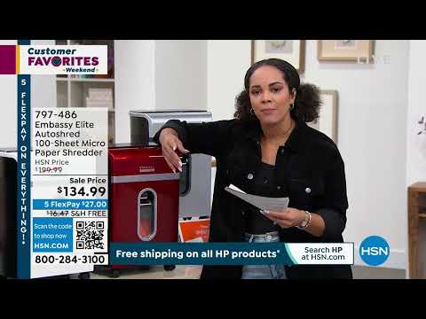 Embassy Elite Autoshred 100Sheet Micro Paper Shredder