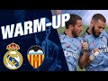 Real Madrid's warm up at the Di Stéfano ahead of Valencia match!