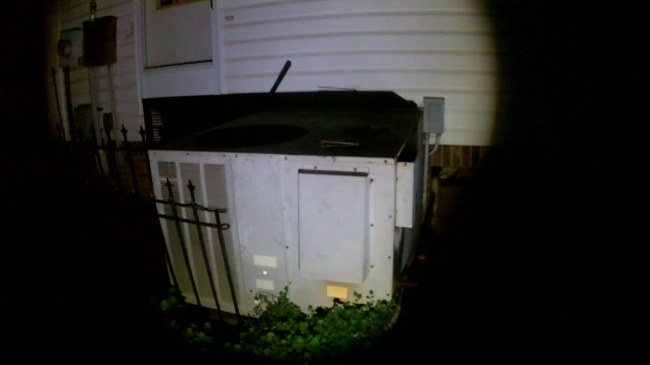 Watch video 1996 Goodman 3-ton gas pack starting, running in heat Now 1996 Goodman 3-ton gas pack starting, running in heat