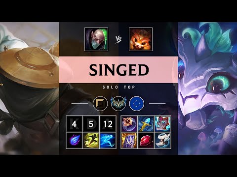 Singed Top vs Gnar - EUW Challenger Patch 25.21