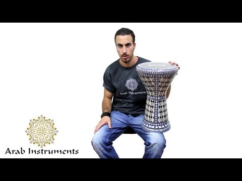 The Blue White Sombaty Doumbek - Professional Top Darbuka