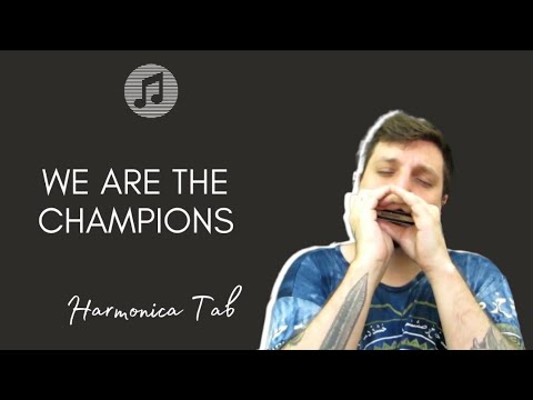 🎶 We Are The Champions - Queen (Harmonica Tab - na Gaita com Tablatura)
