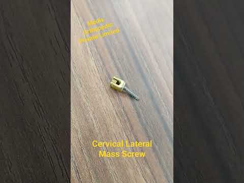 Titanium lateral mass polyaxial screw