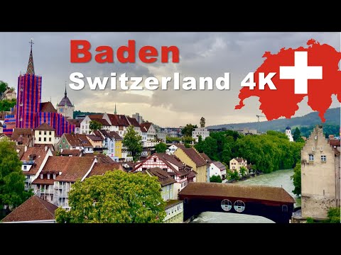 Baden Switzerland | 4K | things to do | history | city tour | places to see |