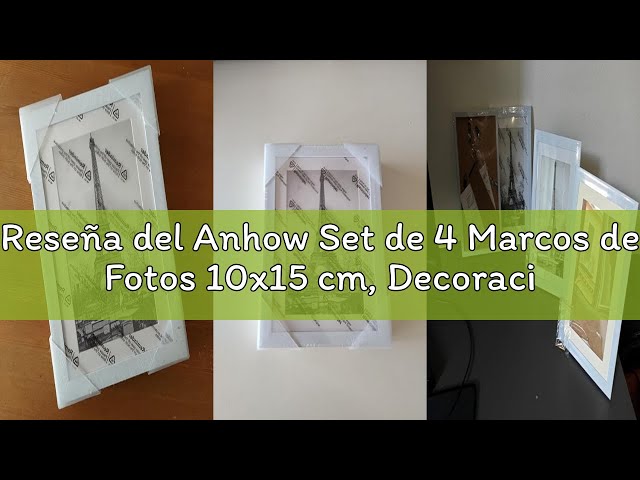 Vídeo relacionado con Icona Bay - Marco de fotos blanco de 10 x 15 cm, marco de fotos compuesto de madera resistente de 10 x 15, diseño elegante, montaje en mesa o pared, colección exclusiva