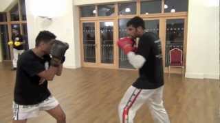 Beginners jab parry and counter/interception drills
