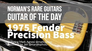 Video thumbnail for Guitar of the Day: 1975 Fender Precision Bass | Norman's Rare Guitars by Normans Rare Guitars