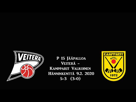 P15 Jääpalloa Veiterä -  Kampparit Valkoinen 9.2.2020