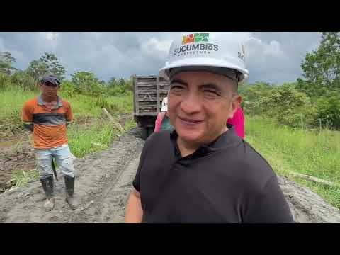 PREFECTURA REALIZA MINGA DE LASTRADO  EN EL SECTOR EL  ZAPOTAL LAGO AGRIO.