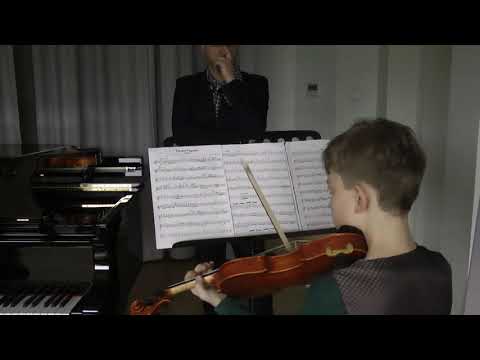 Lekcja gry na skrzypcach
