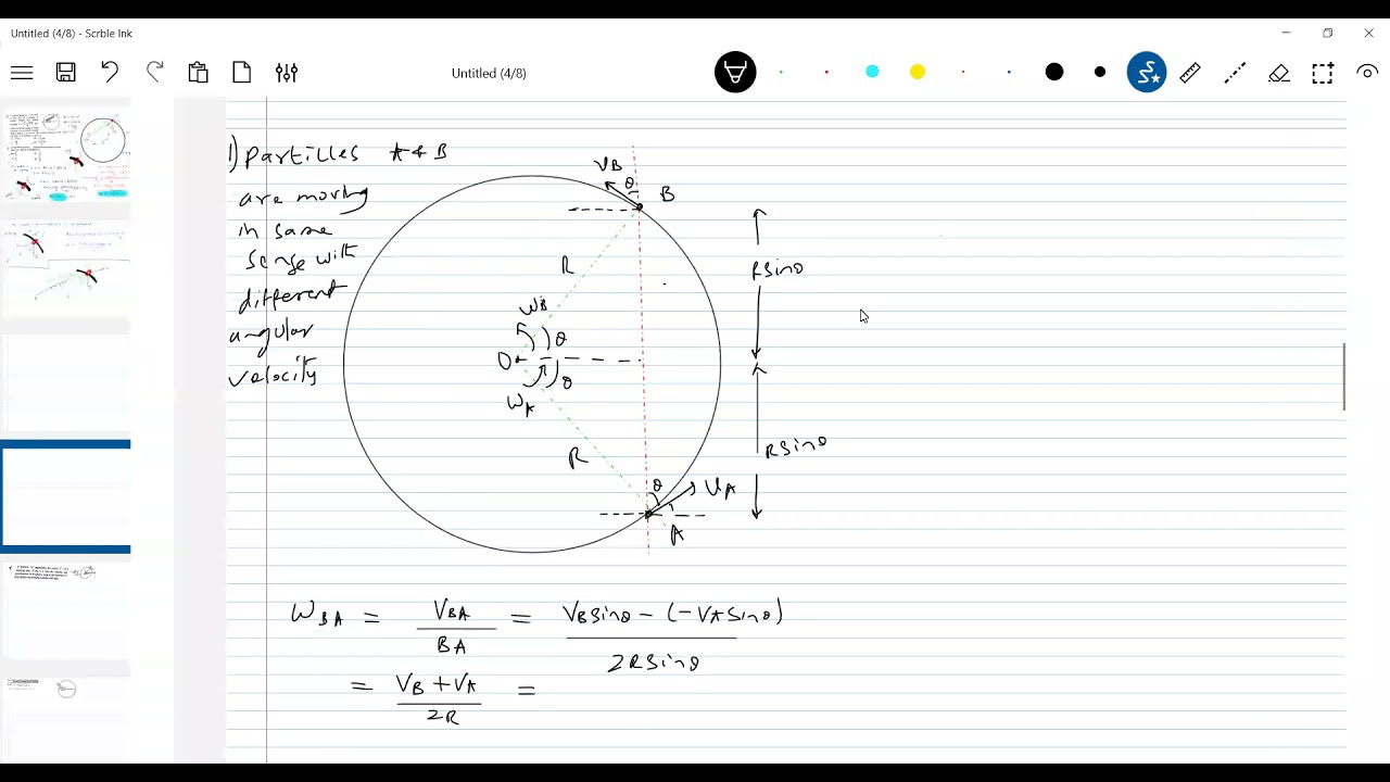 Relative angular velocity & angular acceleration