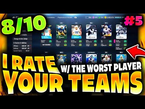 I RATE YOUR TEAMS Ep. 5 w/ Worst Player in the World! | Madden 26