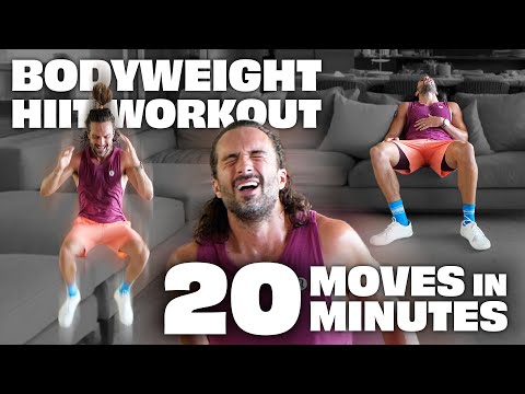 BODYWEIGHT HIIT WORKOUT 20 Moves in 20 Minutes | Joe Wicks Workouts