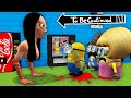 HOW MINIONS FAMILY ESCAPED FROM MOMO iN MINECRAFT ! - Gameplay squid game