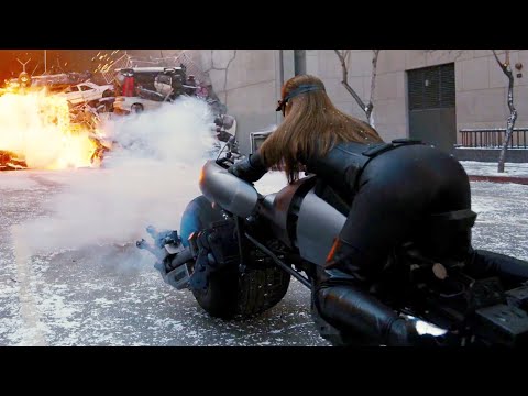 Catwoman Rides Batcycle Scene | The Dark Knight Rises (2012)