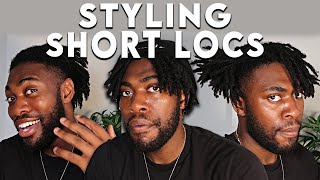 Dreadlocks Styles for SHORT LOCS | How to Style SHORT Starter Locs for Men (Easy Hairstyles)