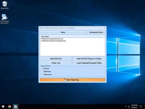 Run Multiple EXE Files At Same Time Software