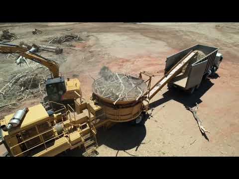 First use of the W.H.O. tub grinder.