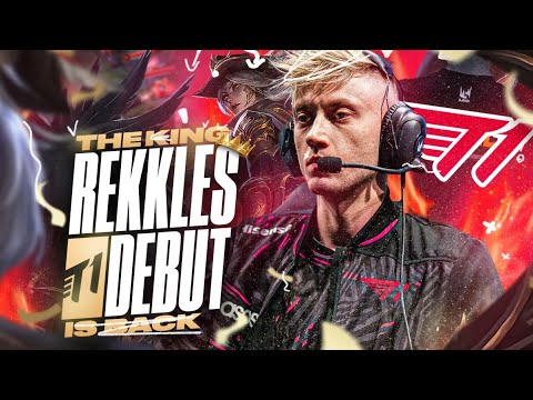 REKKLES DEBUTS IN T1 - T1 VS KDF ACADEMY - CAEDREL