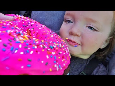 HUGE DONUT vs NiKO BEAR!! Ultimate Family Vacation routine with Dinosaurs, Play Park, and Swimming!