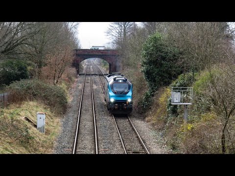 DRS Class 68 No. 68022 on 0Z68 Crewe Gresty Bridge - Leeds Balm Road on 18.03.21 - HD