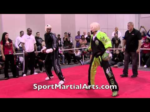 Deandre Walker v Jack Felton - Men's Team Sparring - 2012 Compete Nationals