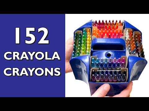 Detailed 152 Crayons Color Order! Sort all the Crayola Crayons from the 152 Count Box
