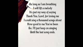 Matthew West - The Last Song (Lyrics Video)