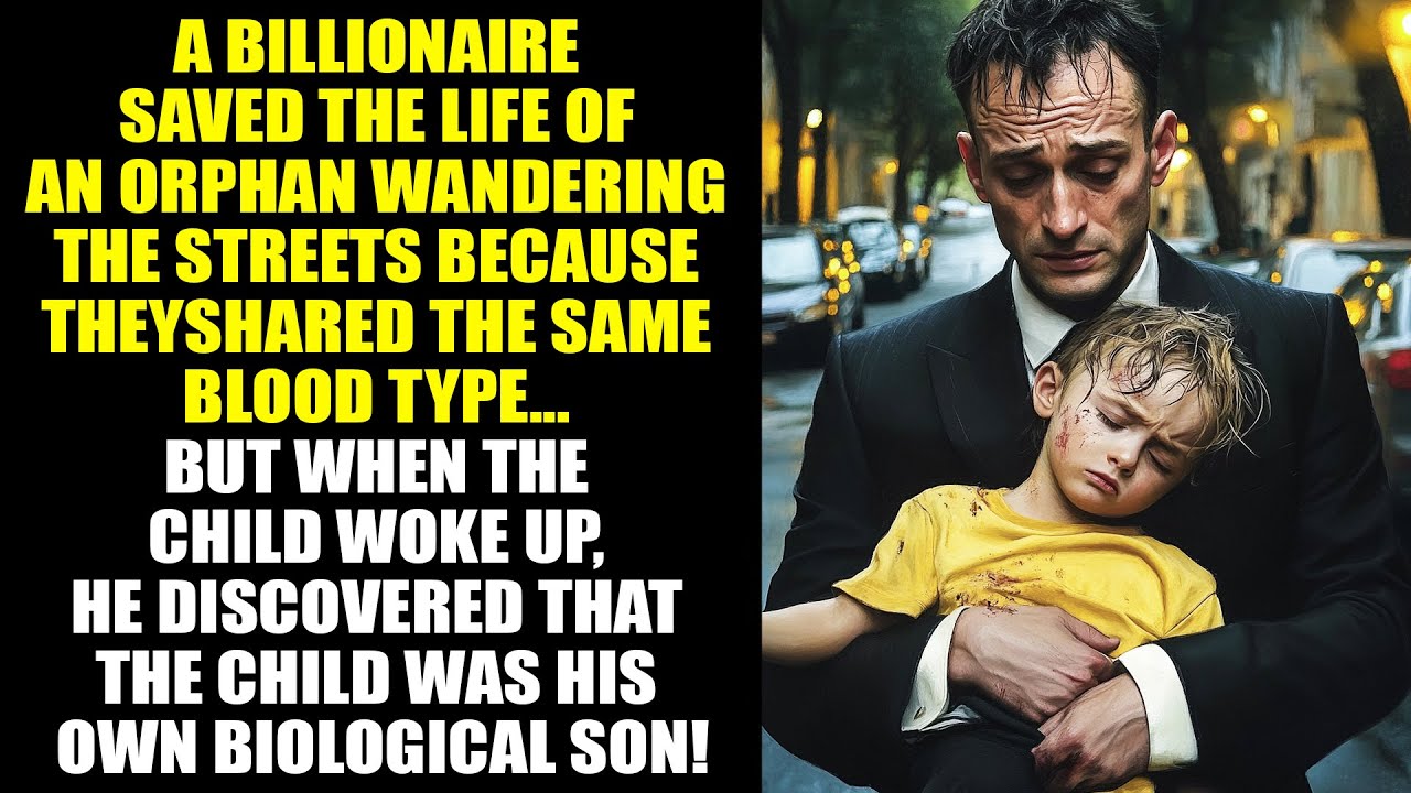 BILLIONAIRE Saved An ORPHAN CHILD With The Same Blood Type... When The Child Woke Up, He...