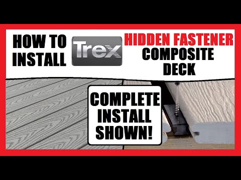 TREX Composite Deck Installation | Hideaway Fastener System Details + Full Deck Install | How To