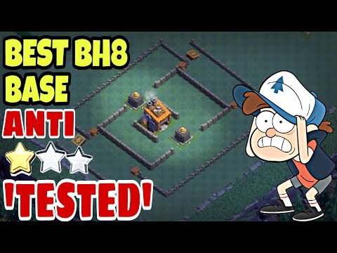 TESTED Anti 2 Star Builder Hall 8 Base w/PROOF | Anti All Troops Bh8 Base 2018 | Clash of Clans Video