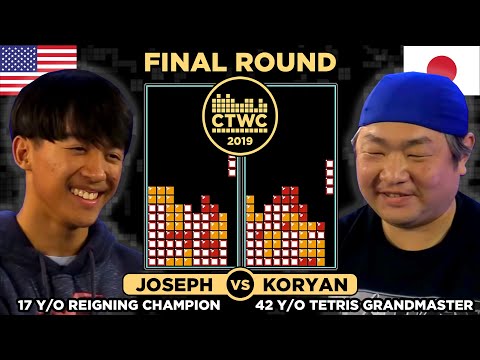 17 y/o REIGNING TETRIS CHAMP vs. 42 y/o GRANDMASTER! - 2019 Classic Tetris FINAL - JOSEPH vs. KORYAN