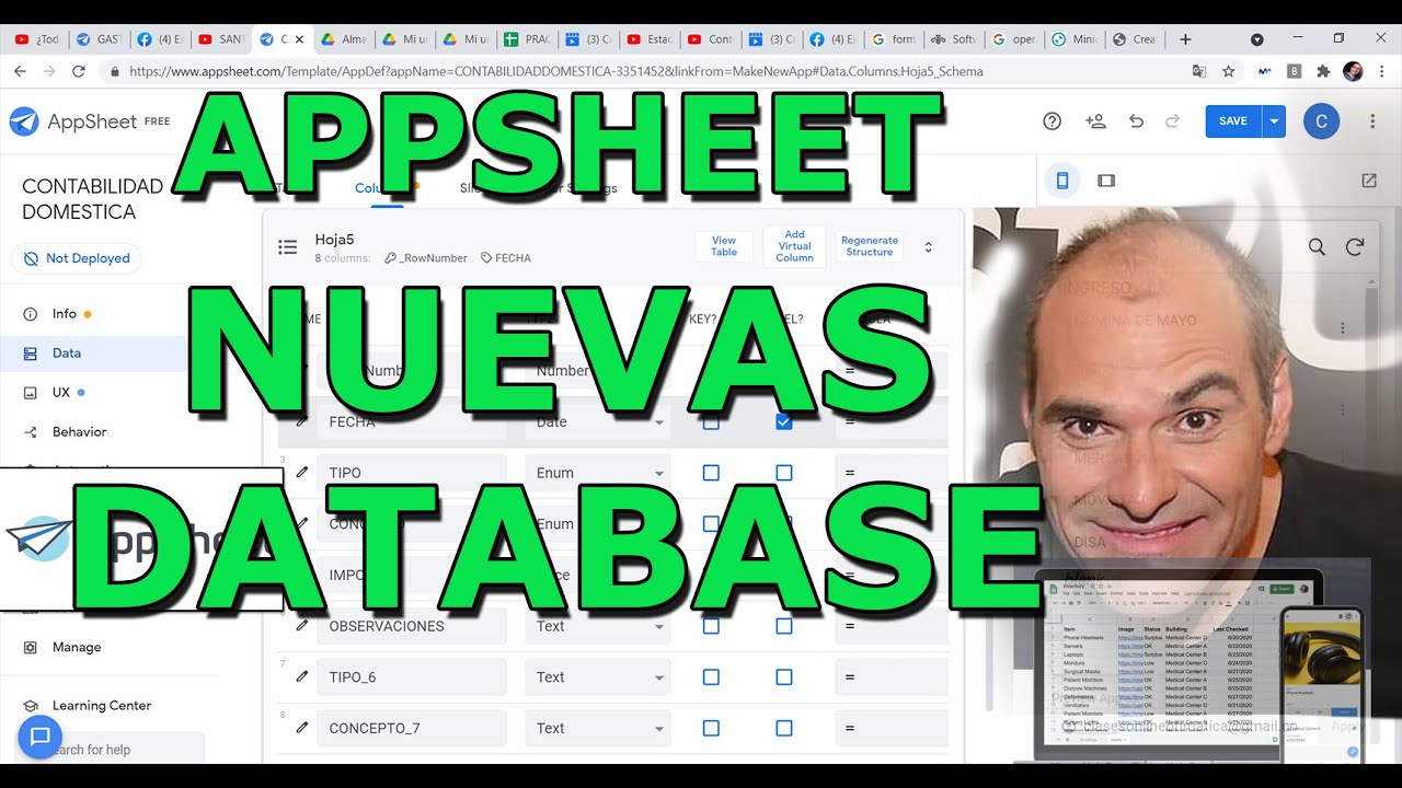 APPSHEET EJEMPLOS EN ESPAÑOL. APPSHEET DATABASE ¿buena idea?