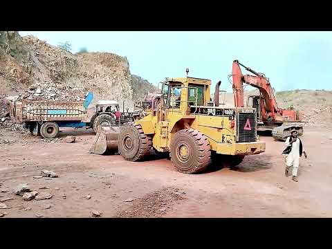 Amazing Caterpillar 6015B Excavator Loading Caterpillar 775E Dumpers -Sotiriadis Mining Works
