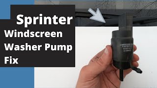 Mercedes Sprinter Windscreen Washer Pump DIY Repair | Save Money On Washer Pump Fixes!