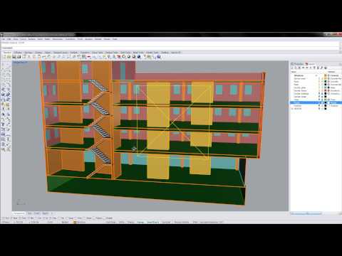 Rhino - Sections and floor plans
