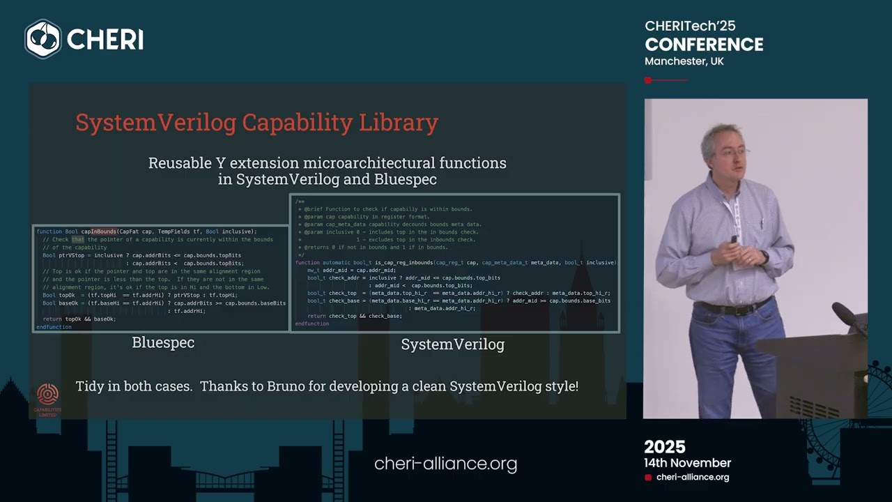 An open-source RV64Y implementation for commercialization - Jonathan Woodruff | CHERITech'25