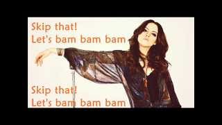 Elizabeth Gillies-Bam bam bam (Lyrics)