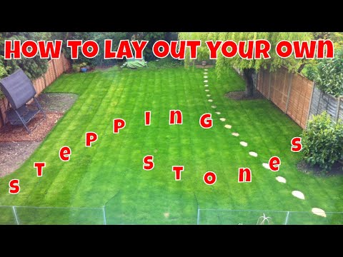 step by step - laying out stepping stones
