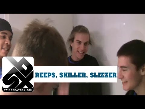 Skiller, Reeps1 and Slizzer at Pepouni's toilet, solo beatbox sesh