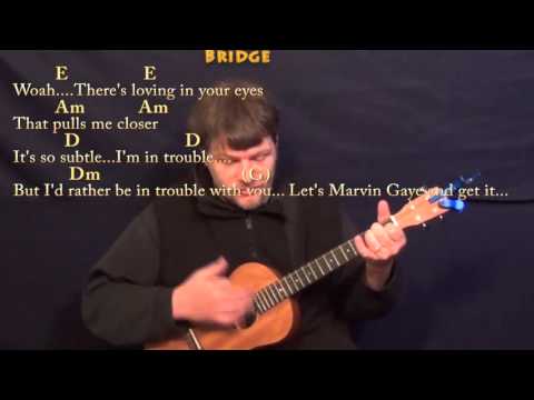 Marvin Gaye (Charlie Puth) Bariuke Cover Lesson in C with Chords/Lyrics