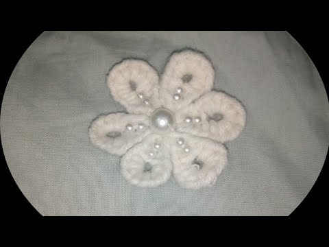 Amazing Woolen Flower Craft Idea using Finger - Easy Woolen Flower Making - Hand Embroidery Trick